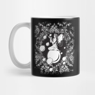 Bubble Fairy Lineart Dark Backg Mug